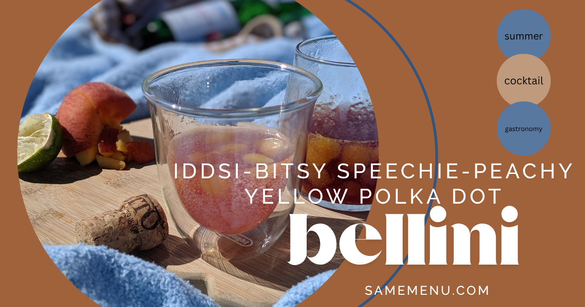 IDDSI-Bitsy Speechie-Peachy Yellow Polka-Dot Bellini