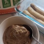 IDDSI level 4 pureed chocolate peanut butter banana nice cream