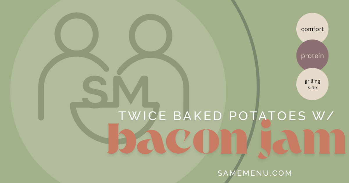 Twice-Baked Potatoes with Bacon Jam