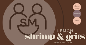 IDDSI level 5 Minced and Moist lemon shrimp and grits