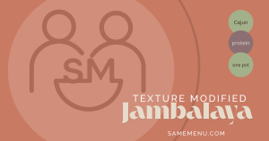 IDDSI Level 5 Minced & Moist Jambalaya Recipe for delicious dysphagia meals