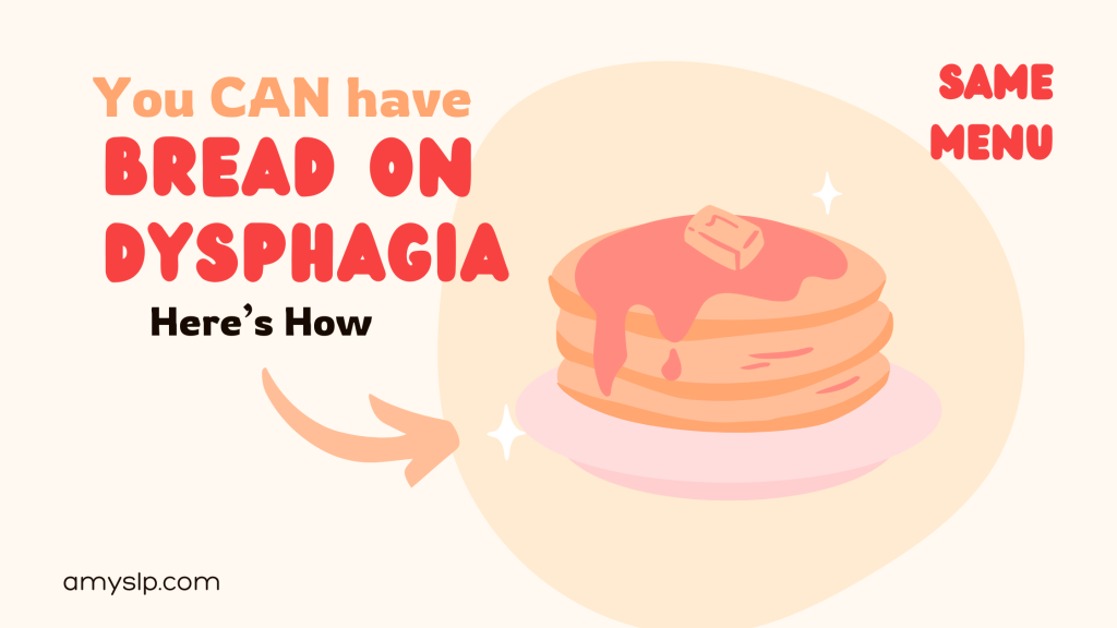 You can have bread on dysphagia diets, here's how to pregell bread