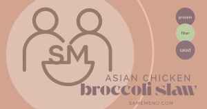 IDDSI Level 5 minced and moist Asian chicken salad for dysphagia with ramen noodles and broccoli slaw