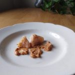 Minced and Moist Crab Tater tots with chipotle aioli- IDDSI Level 5