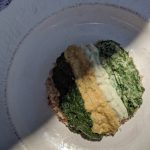 Pureed Curry Chicken Pizza Bianca IDDSI Level PU4 with pregelled pizza crust