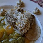 IDDSI Level 4 Pureed Peach Guac Chilaquiles for recovery eating