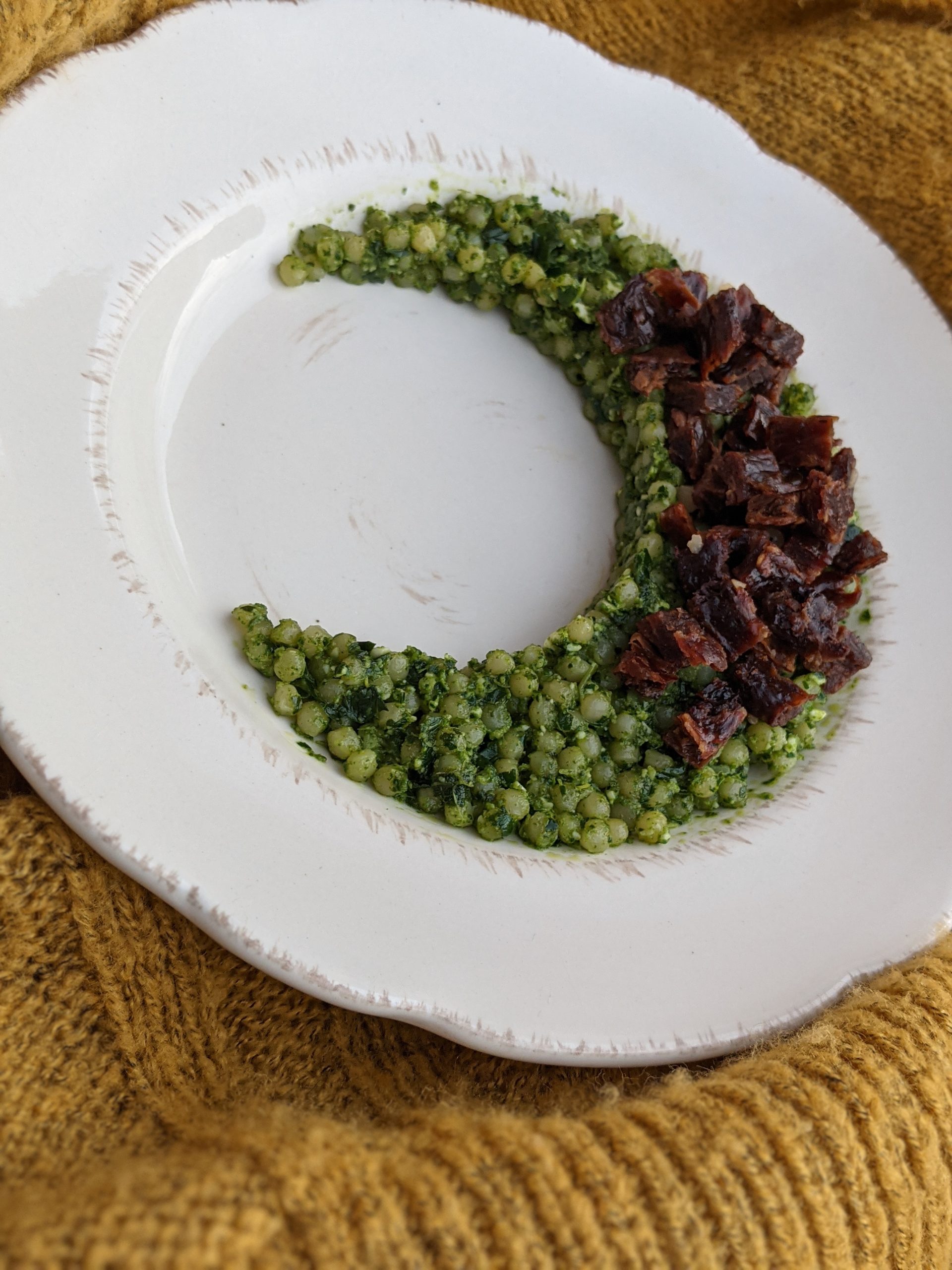 Easy to chew vegetables guide kale pesto pasta