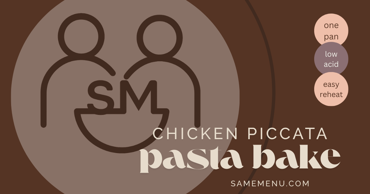 IDDSI Level 5 Minced and Moist Chicken Piccata Pasta Bake for dysphagia diet textures