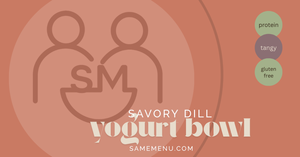 Liquidized (IDDSI Level 3) Savory Dill Yogurt Bowl for dysphagia