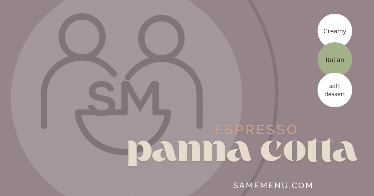 Pureed IDDSI level 4 espresso panna cotta recipe for dysphagia diets