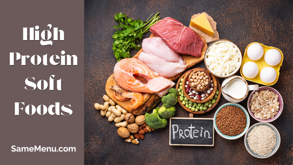 High protein soft foods for dysphagia diets