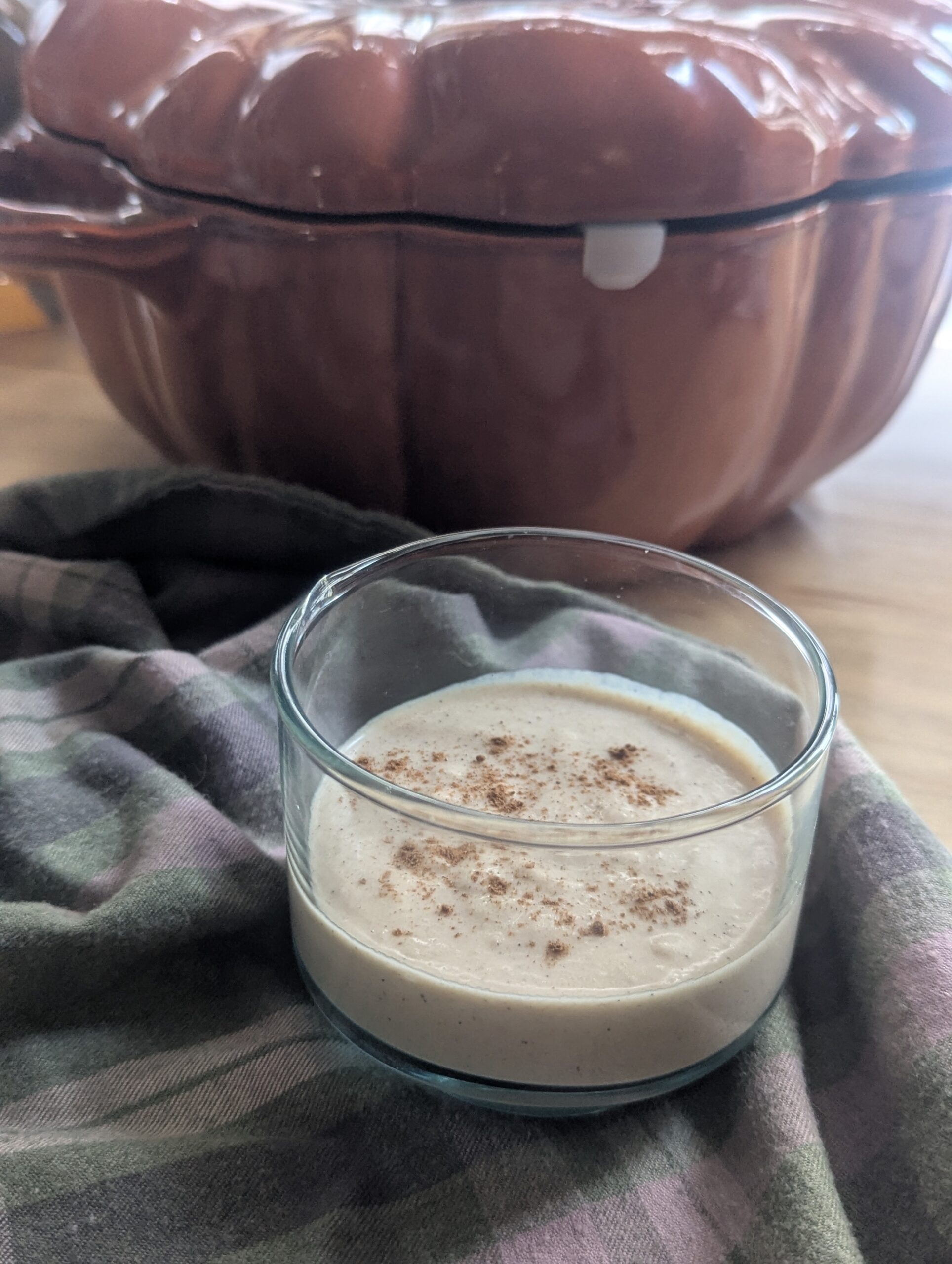 Apple Strudel Shake Recipe made for IDDSI Level 3 Liquified Diet texture